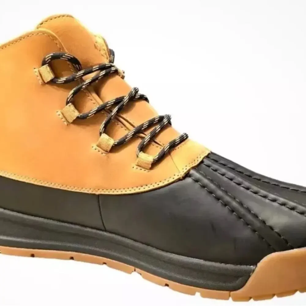 Alpine Mens Full grain leather Tan Gavin Duck Boot Size 8.5 AD22MCW003-TAN - NEW